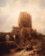 David Roberts Doorish Tower on the Bridge at Cordoba oil painting picture wholesale